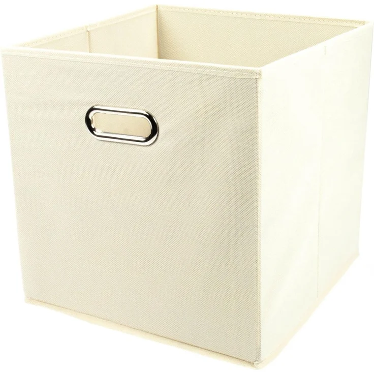 Aufbewahrungsbox mit Griff, Vlies - Beige
