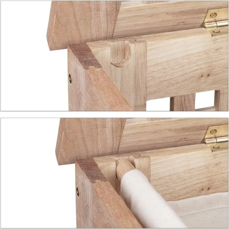 Wäschetruhe Walnuss – Bild 7