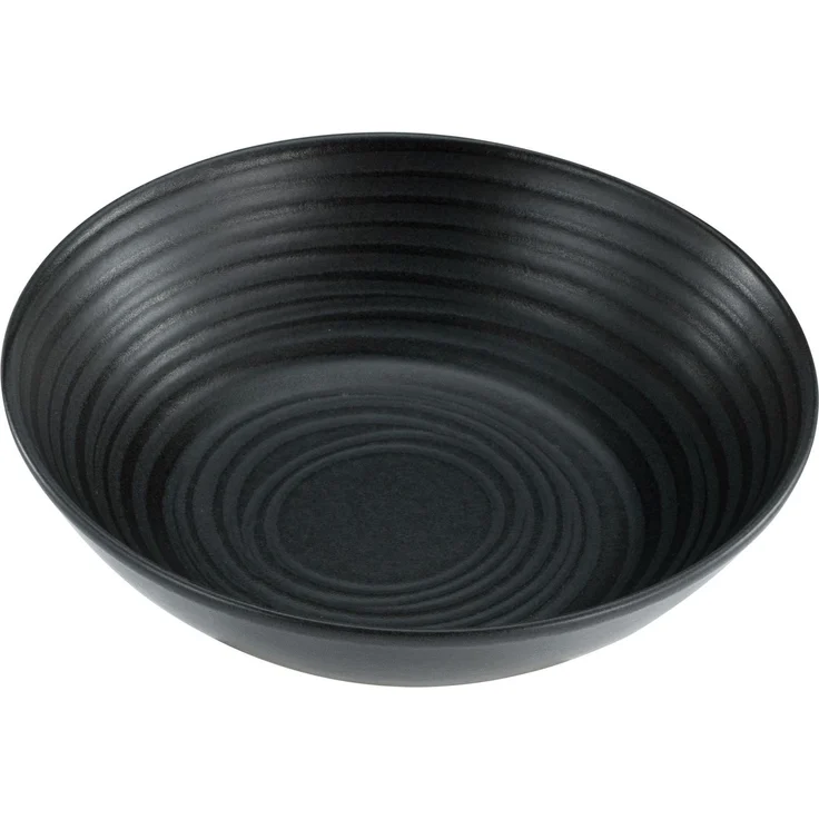 Bowl LAVA STONE DH 16x5 cm schwarz – Bild 1