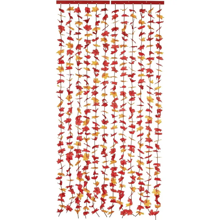 Maximex Türvorhang Indian Summer (1 St), Klettband, halbtransparent, Blättervorhang für Balkon und Terrasse, Insekten- und Sichtschutz