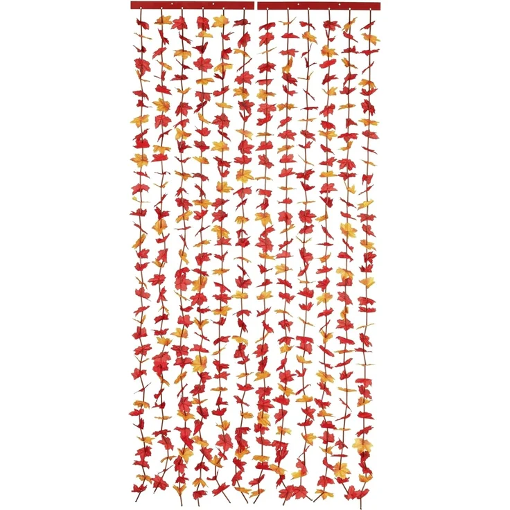 Maximex Türvorhang Indian Summer (1 St), Klettband, halbtransparent, Blättervorhang für Balkon und Terrasse, Insekten- und Sichtschutz