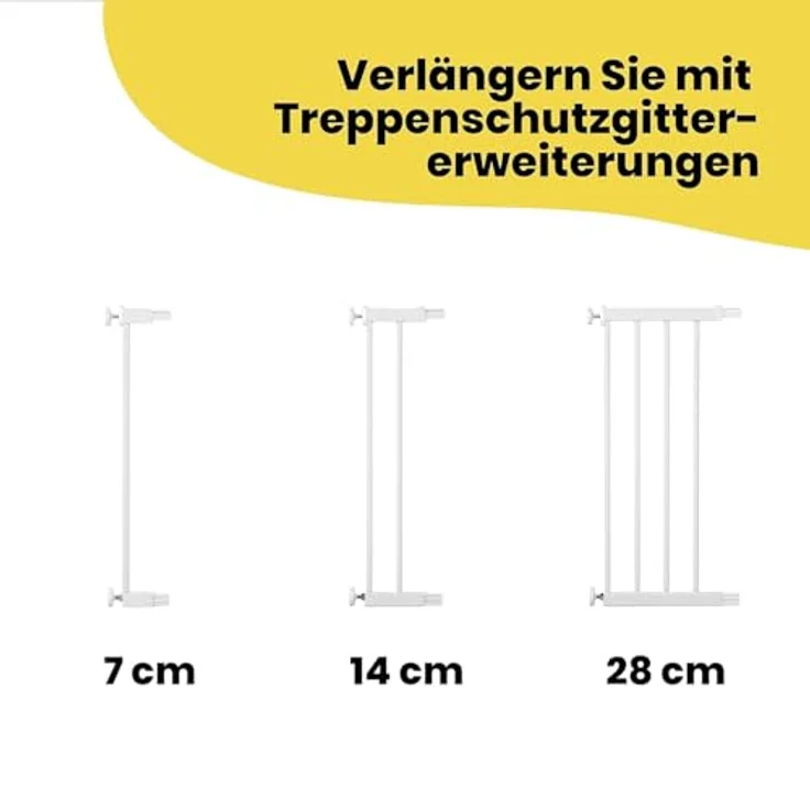 Safety 1st - Secure Tech Einfach Schließen Metal Gate White (Versand aus UK) – Bild 4