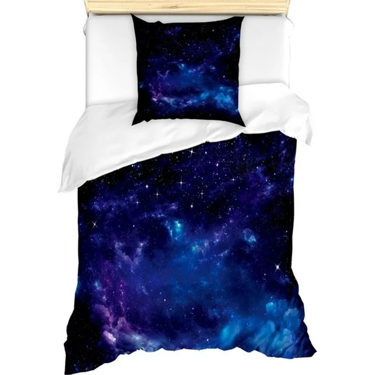 Abakuhaus Bettwäsche Milbensicher Allergiker geeignet mit Kissenbezug, Microfaser, Himmel Raum Illustration Galaxy – Bild 2