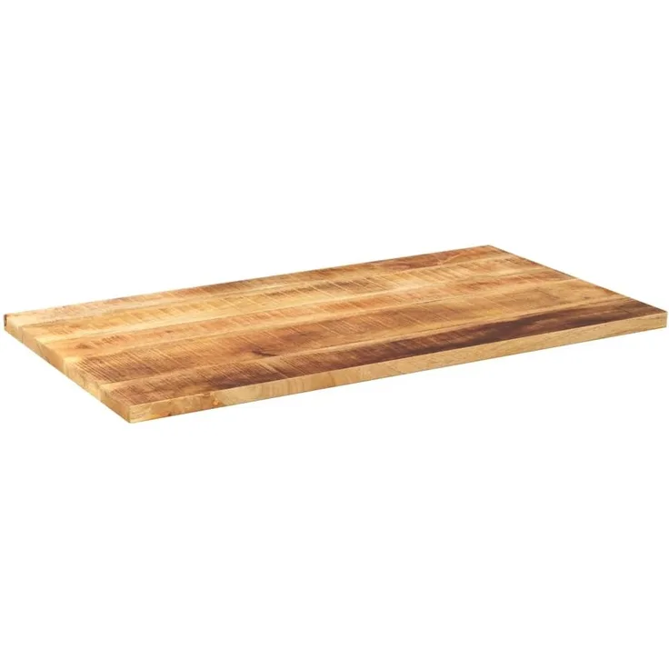 vidaXL Tischplatte 100x50x3,8 cm Rechteckig Raues Massivholz Mango 371396