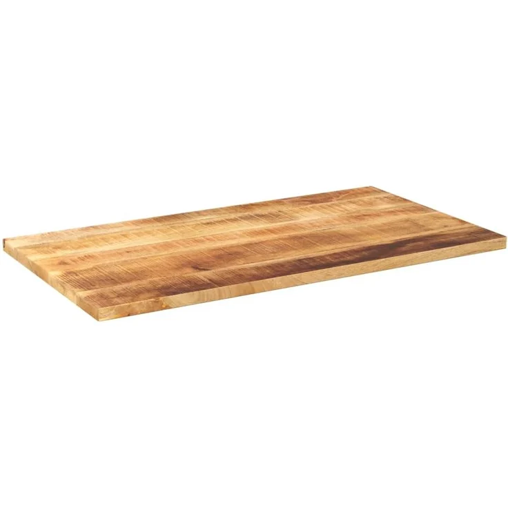 vidaXL Tischplatte 100x50x3,8 cm Rechteckig Raues Massivholz Mango 371396 – Bild 1
