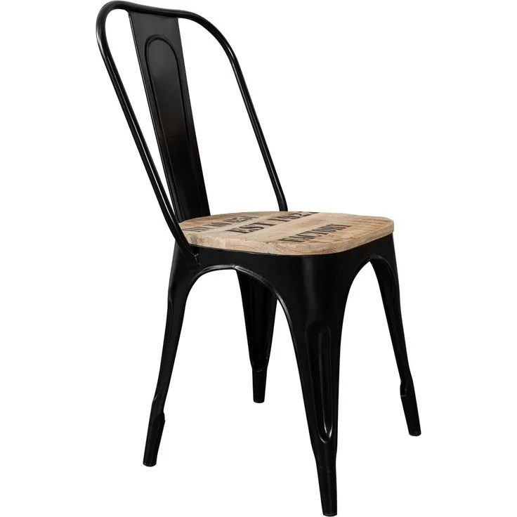 Stuhl Mango 45x45x90 natur bedruckt FACTORY #34 - 2er Set