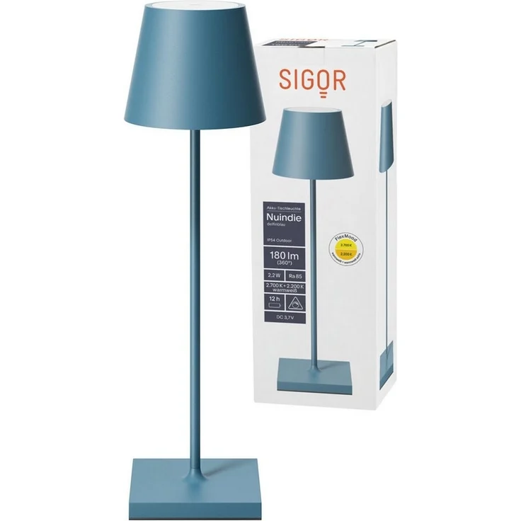 SIGOR LED Tischleuchte Akku-Tischleuchte, Dimmbar, LED fest integriert, Warmweiß – Bild 5