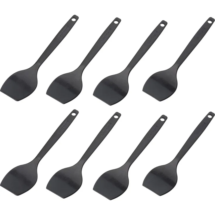 Westmark 8 Raclette-Schaber/Mini-Pfannenwender, Länge: 16,6 cm, Kunststoff, Gourmetta, Schwarz, 204522E3