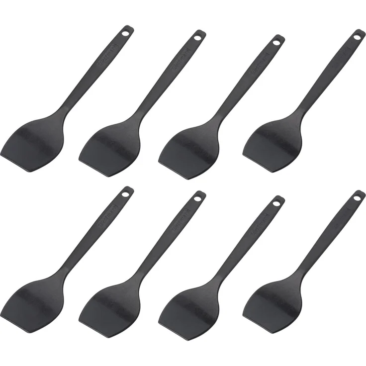 Westmark 8 Raclette-Schaber/Mini-Pfannenwender, Länge: 16,6 cm, Kunststoff, Gourmetta, Schwarz, 204522E3