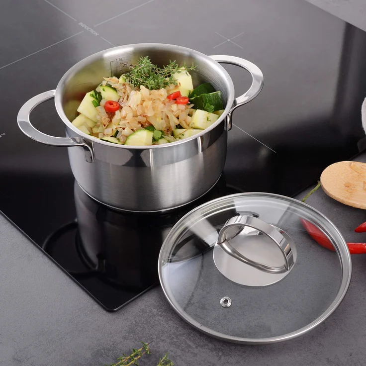 Kochtopf 16 cm, 1,5 Liter Inhalt mit Liter-Skala Serie PRO-LINE – Bild 5