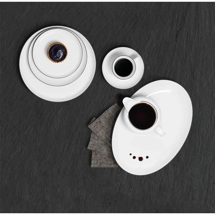 Seltmann Weiden Lido Black Line Espressotasse mit Untertasse 90 ml – Bild 2