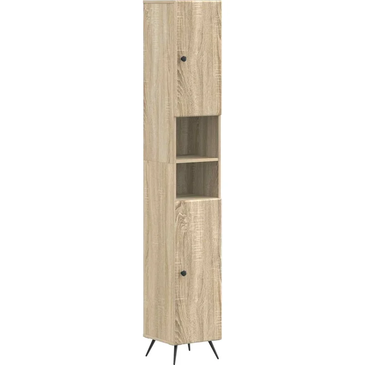 vidaXL 2-teiliges Badezimmer Schrank Set BREDA Sonoma-Eiche 3417560 – Bild 4