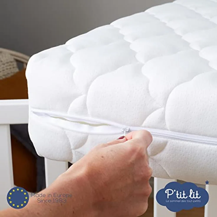 P'tit Lit - Babymatratze aus Bambus - 70x140 cm - Weiche und saugfähige Viskose - Ohne chemische Behandlung - Abnehmbar - OekoTex® – Bild 6
