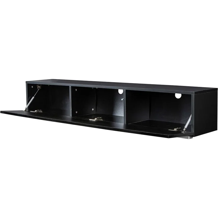 Makika TV Lowboard / Fernsehtisch - Schwarz Hochglanz – Bild 7