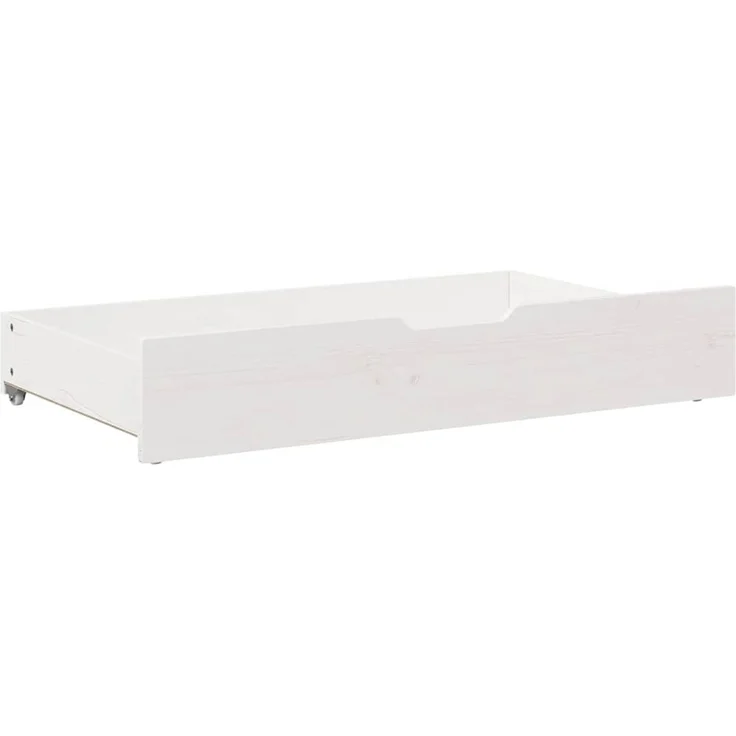 vidaXL Bettschubladen 2 Stk. Weiß 95x55x17 cm Massivholz Kiefer 850921 – Bild 4