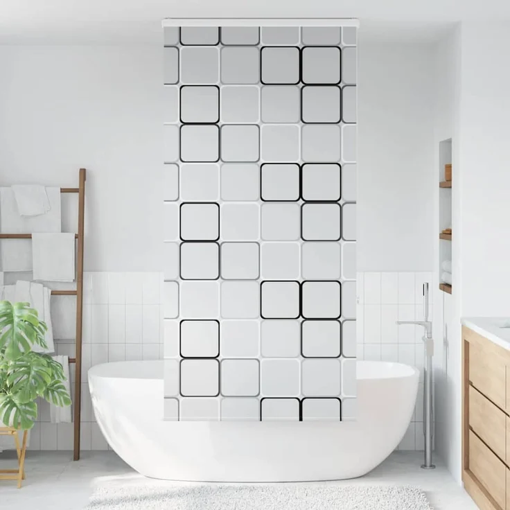 vidaXL Duschrollo mit Kassette 110x240 cm Stoffbreite 106 cm 4015046 – Bild 2