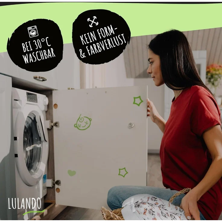 LULANDO® Babynest - Standard 100 von Oeko-Tex - multifunktionales Kuschelnest für Babys und Säuglinge - Nestchen - Reisebett - 100% Baumwolle - antiallergisch - hergestellt in der EU – Bild 6