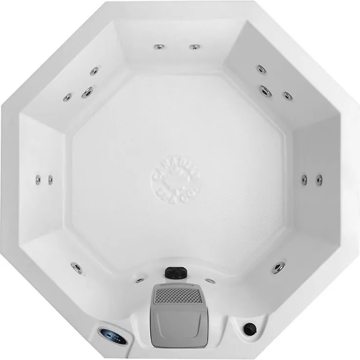 Canadian Spa Muskoka, Plug & Play Whirlpool für 6 Personen mit 14 verstellbaren Düsen und mehrfarbiger LED-Beleuchtung