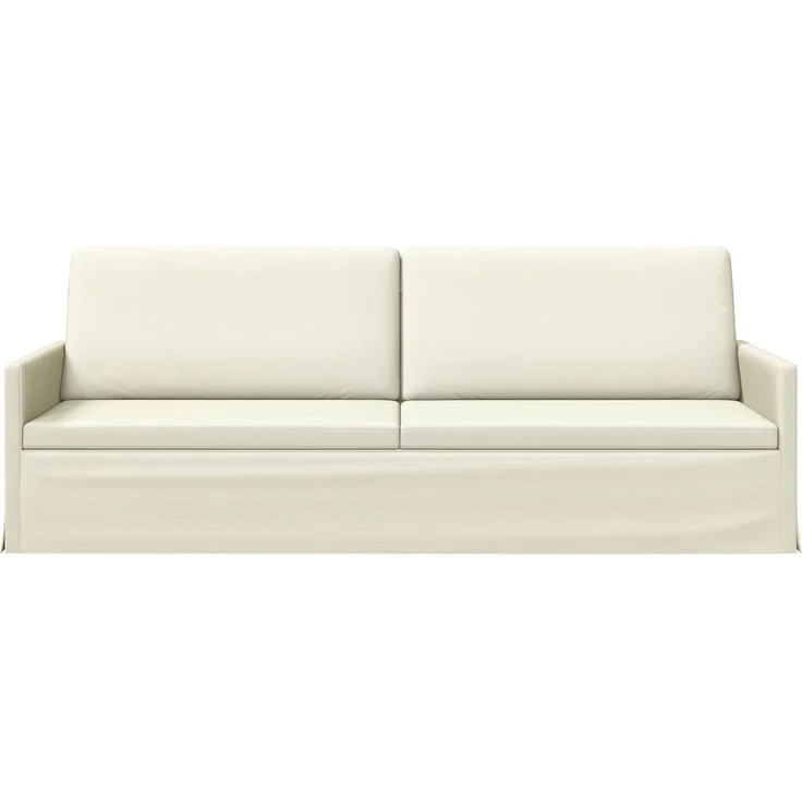vidaXL 3-Sitzer Sofa Creme 220 x 81 x 82 cm Cordstoff 42041168 – Bild 2