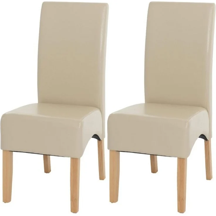 MCW Esszimmerstuhl Crotone-2 (Set, 2 St), 2er-Set, Abgerundete Ecken + Kanten, ca. 150 kg belastbar, gepolstert – Bild 4