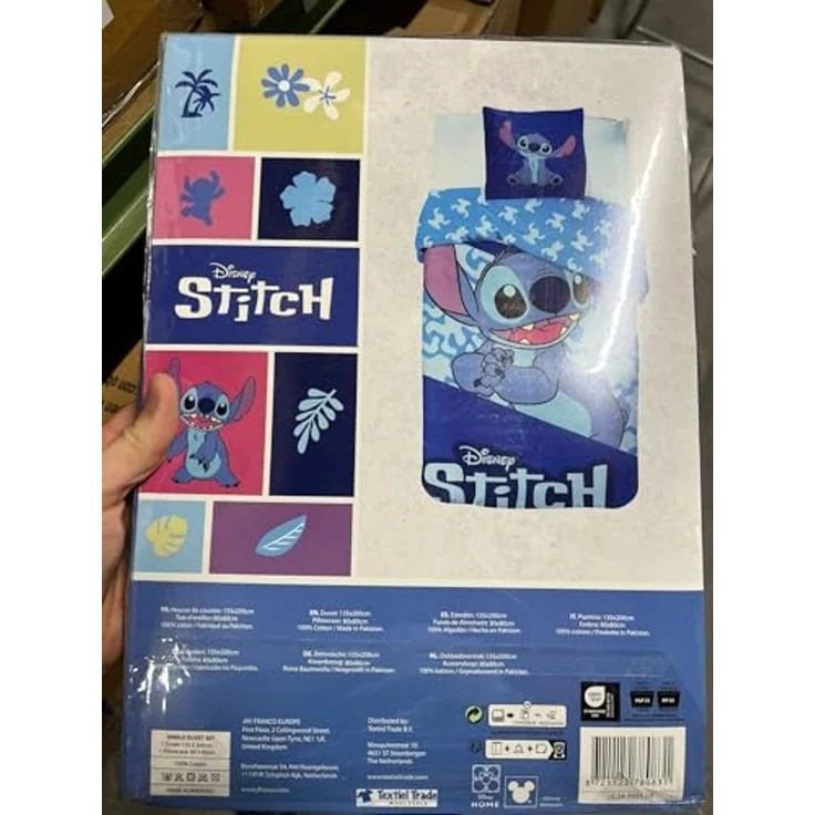 Lilo & Stitch Bettwäsche in Blau Wendebettwäsche für Kinder Bettbezug 135x200 cm – Bild 6