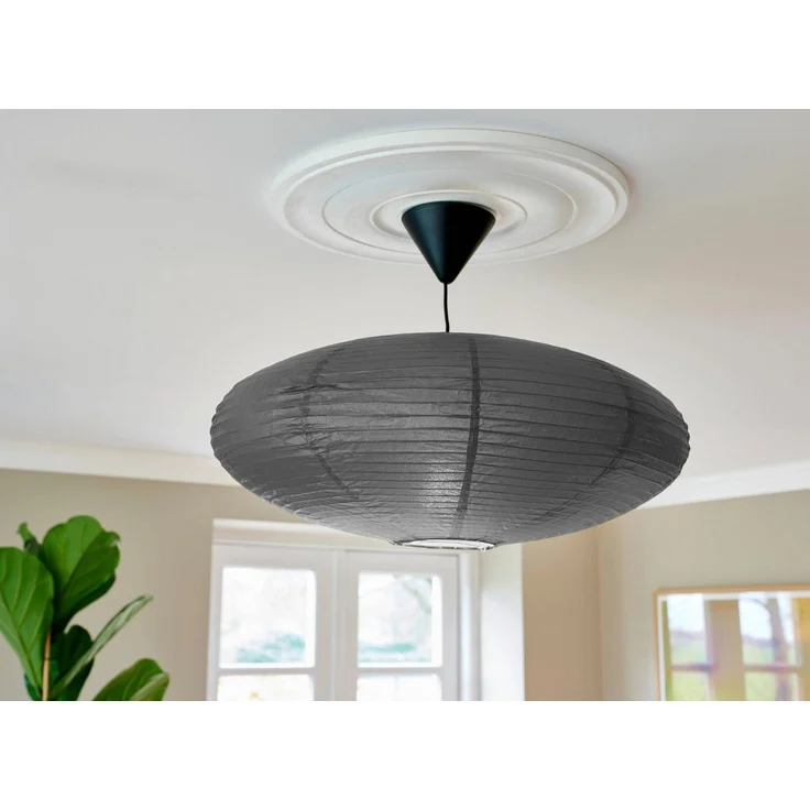 Nordlux Pendelleuchte Villo Lampenschirm ohne Pendel/Fassung, ohne Leuchtmittel, Natürliches Material, Retro-Design, Bietet ein weiches, diffuses Licht – Bild 3