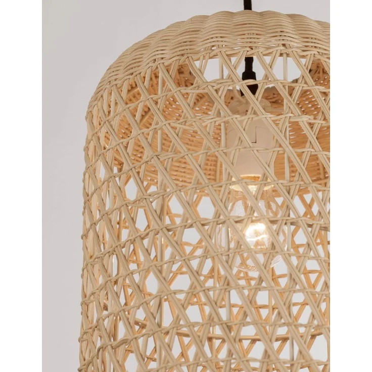 Nova Luce 9587161 AURORA Pendelleuchte 37x24,5cm Natur E27 – Bild 5