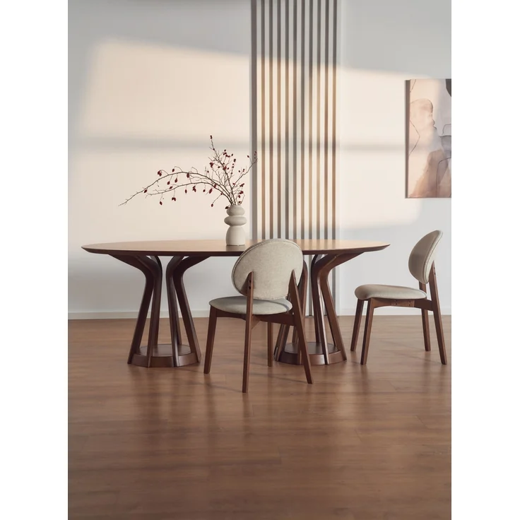 Selsey ‘Stenne’ Esstisch Nussbaum-Optik 200 x 110 cm – Bild 6
