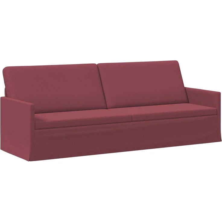 vidaXL 3-Sitzer Sofa Weinrot 220 x 81 x 82 cm Stoff 42041142 – Bild 2