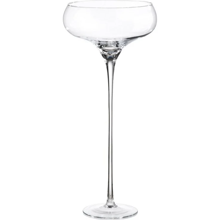 GILDE Dekoschale GILDE Pflanzgefäß Sektschale - klar - H. 70cm x D. 31,5cm (1 Stück) – Bild 3