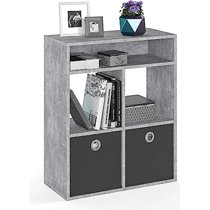 KOMTO Bücherregal RIM4 Regal Standregal Würfelregal Büroregal Bücherschrank, Wohnzimmer für Kinderzimmer 65,8 х 30,7 х 80,4 cm – Bild 9