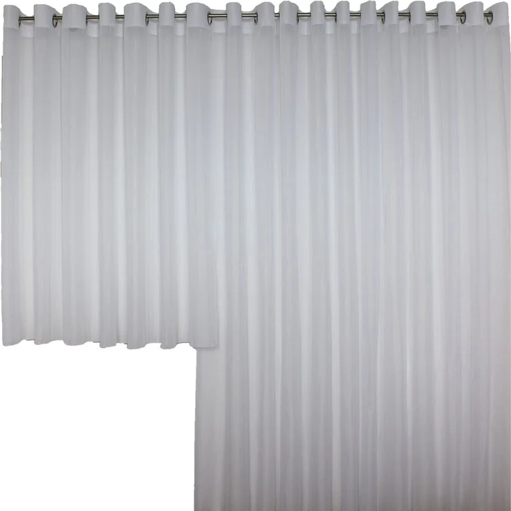 Wirth Gardine Manuela (1 St), Ösen, halbtransparent, Voile, Fertig-Store mit Metallösen nach Maß – Bild 4