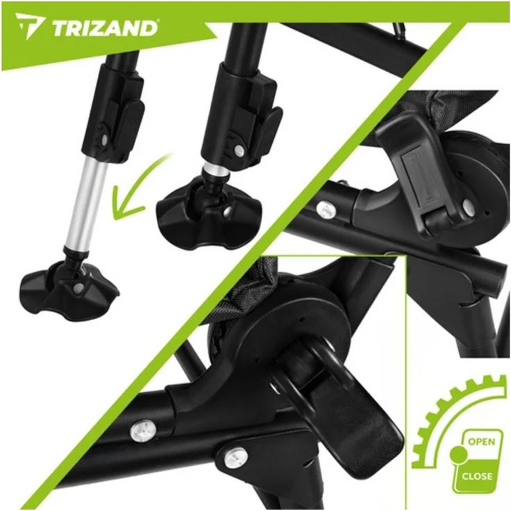 Trizand Angelstuhl Klappbarer Campingstuhl (Spar-Set, 1 St), Sorgt für maximale Stabilität und hält bis zu 120 kg – Bild 3