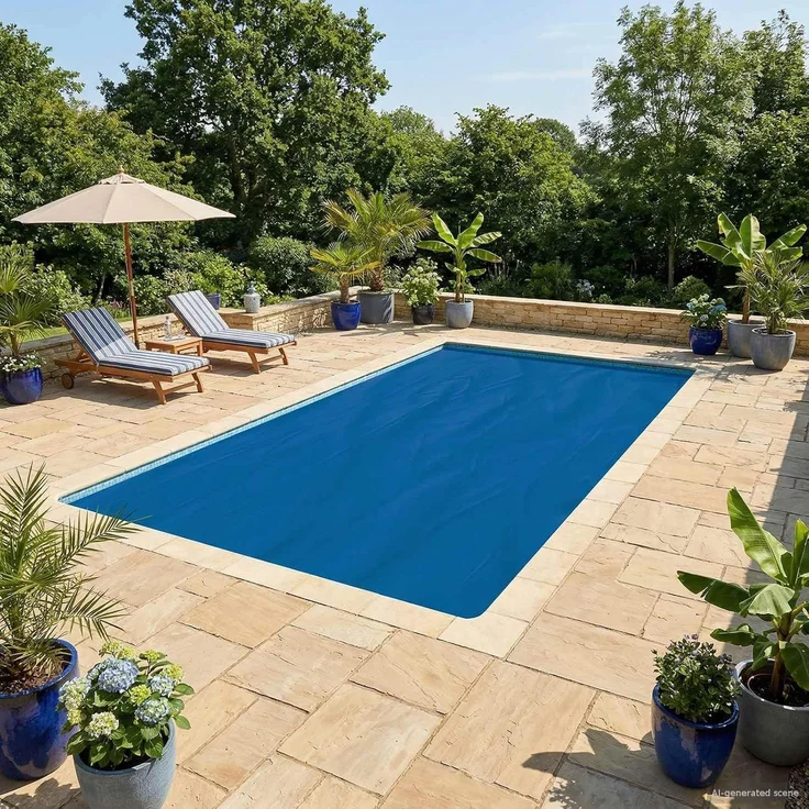 vidaXL Solar Poolabdeckung Hochwertig 1000 x 500 cm 200 μm Quadratisch 42034539 – Bild 2