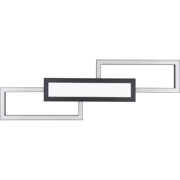Eglo LED Deckenleuchte Fomento schwarz 78x26 cm warmweiß-kaltweiß – Bild 3