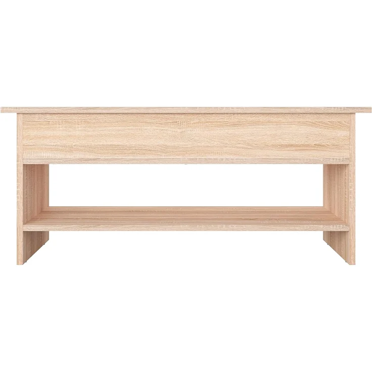 KOMTO Couchtisch Höhenverstellbar Wohnzimmertisch mit Stauraum Aufklappbar Sofatisch (Kaffeetisch Stubentisch, Spanplatte, Coffee Table Tokyo 98,4 x 50,4 x 48 cm) – Bild 6
