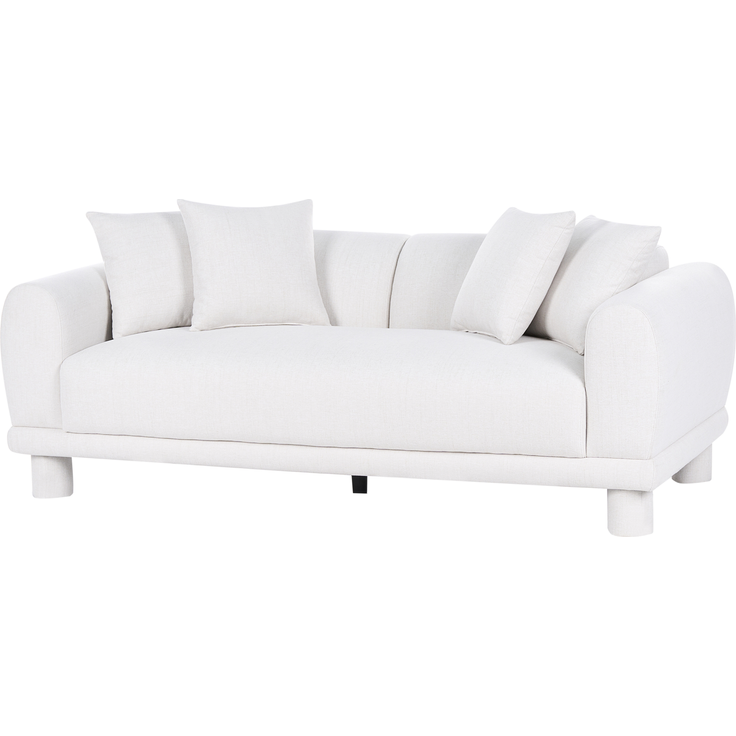 Sofa 3-Sitzer PORI Stoff Cremeweiß – Bild 4