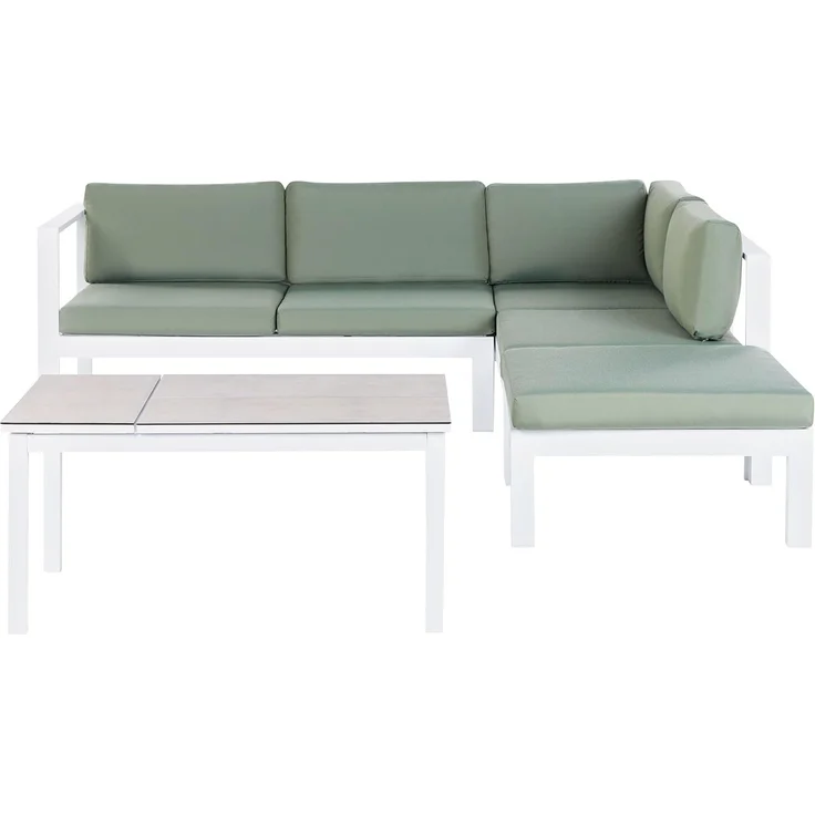 Lounge Set MESSINA Metall Grün – Bild 1