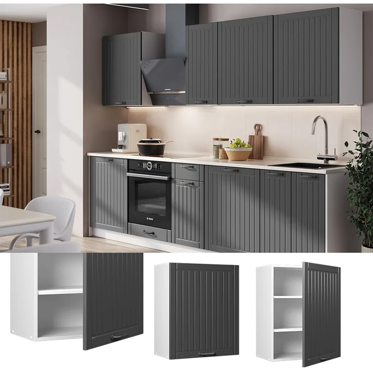 Hängeschrank Fame-Line Dunkelgrau 60 cm Vicco – Bild 3