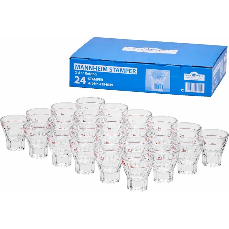 Van Well Mannheim Stamper geeicht 2cl-Rotring 24er Set