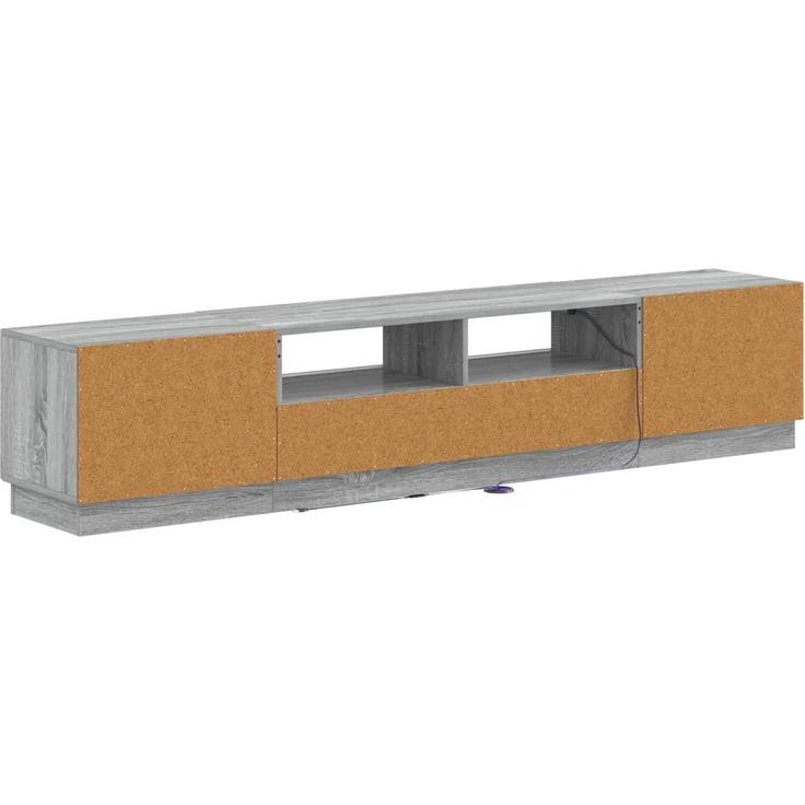 vidaXL LED-TV-Schrank HOORN 3 stk. Sonoma-Grau Holzwerkstoff 3416847 – Bild 6