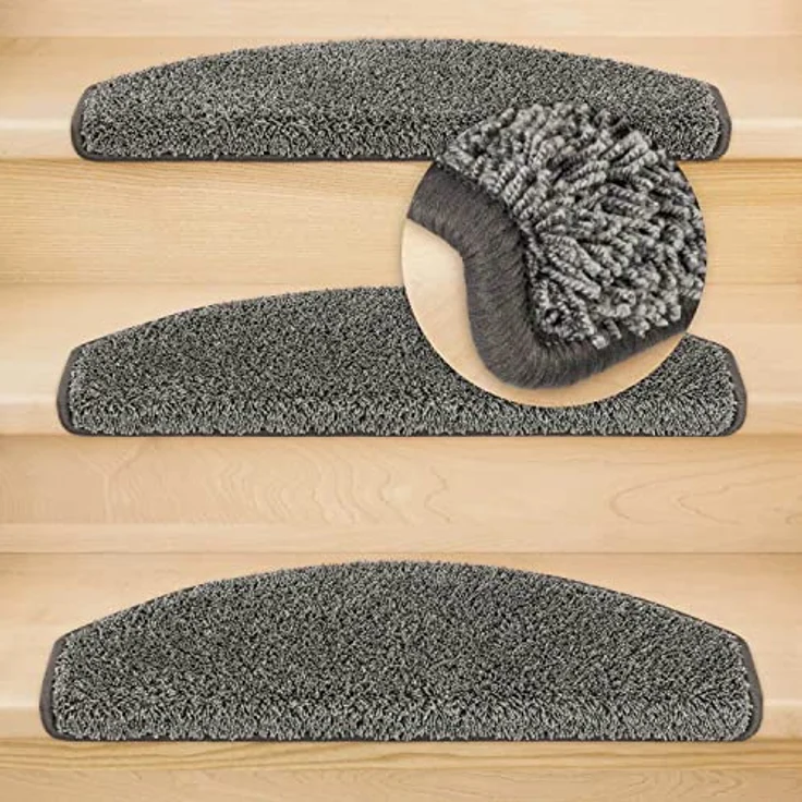 Metzker® Stufenmatte Stufenmatten Emphoria Halbrund Einzeln und Sparset's, halbrund, Höhe: 15 mm, 15 Stück im Set - Dunkelgrau – Bild 5