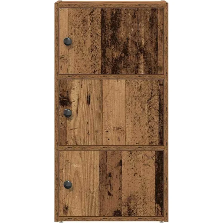 vidaXL Bücherregal Altholz-Optik 40x24x77 cm Holzwerkstoff 860371 – Bild 2