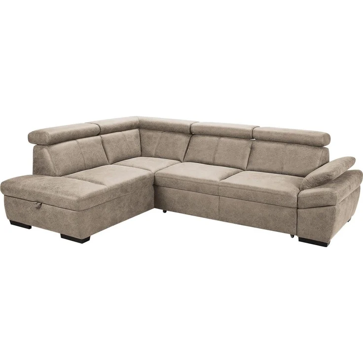 exxpo - sofa fashion Ecksofa Salerno, Funktionssofa, hoher Sitzkomfort, Breite 268cm, L-Form, inkl. Kopf- und Armteilverstellung, wahlweise mit Bettfunktion – Bild 2