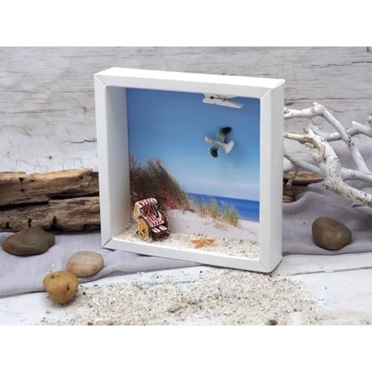 ZauberDeko Geschenkbox Geldgeschenk Nordsee Ostsee Strandkorb Geldverpackung Urlaub Reise – Bild 3