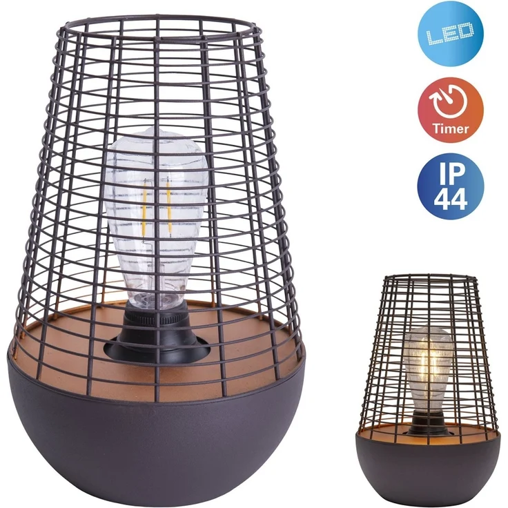 Außenleuchte Garten Laterne für draußen Batterie Außenlampe mit Timer 5283522 – Bild 5