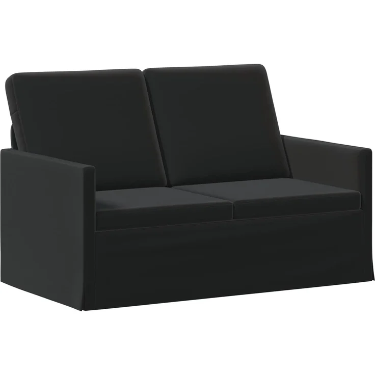 vidaXL Sofa-Set 2 pcs Schwarz Samt (V) 3433196 – Bild 3