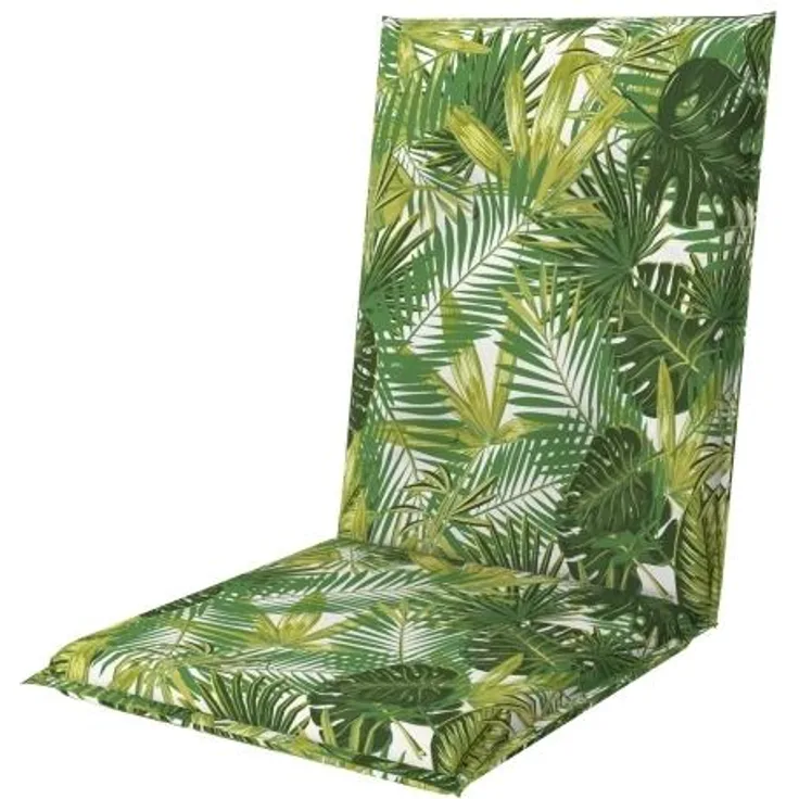 Doppler Auflage Midi Living ca. 110 x 48 x 6 cm, palme, mit Stehsaum