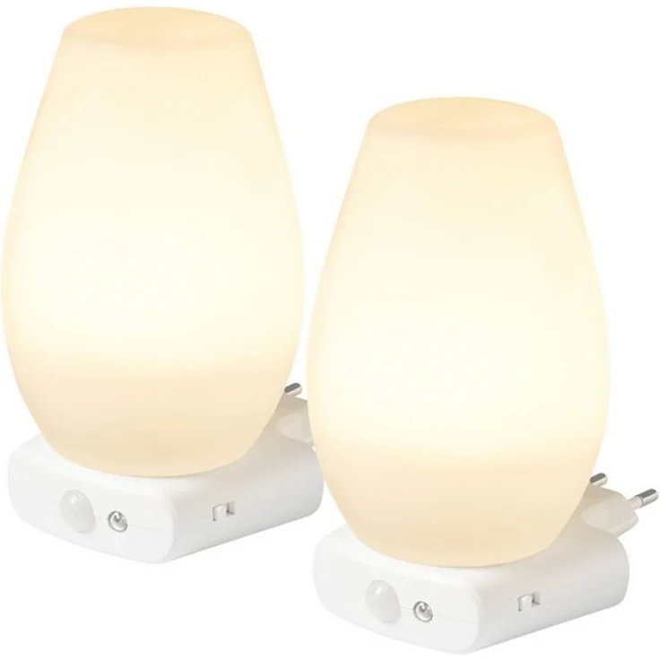 Northpoint LED Nachtlicht Steckdosenleuchte 2er-Set Bewegungsmelder Notlicht – Bild 4
