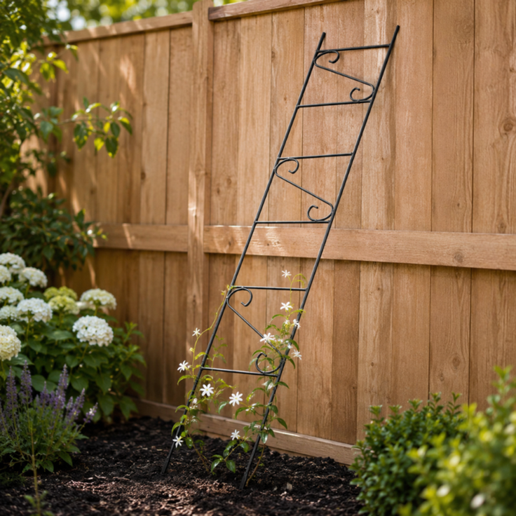 KADAX Pergola Metall Garten Blumenstütze für Blumen Rosen 180 cm Leiter – Bild 2